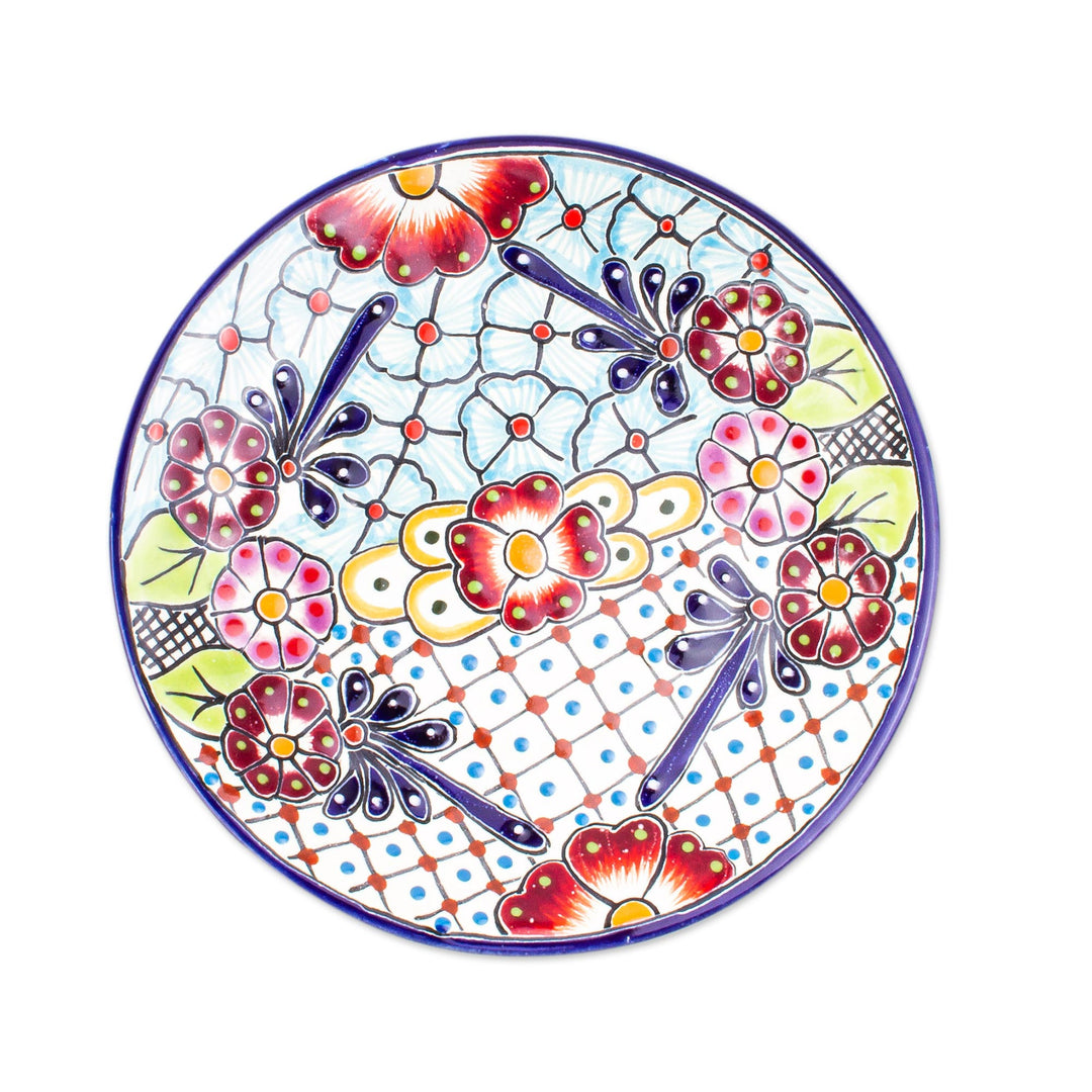 Multicolored Ceramic Salad Plates (Pair) - Colors of Mexico