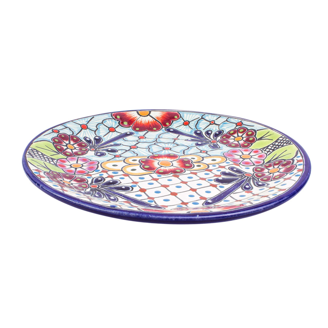 Multicolored Ceramic Salad Plates (Pair) - Colors of Mexico
