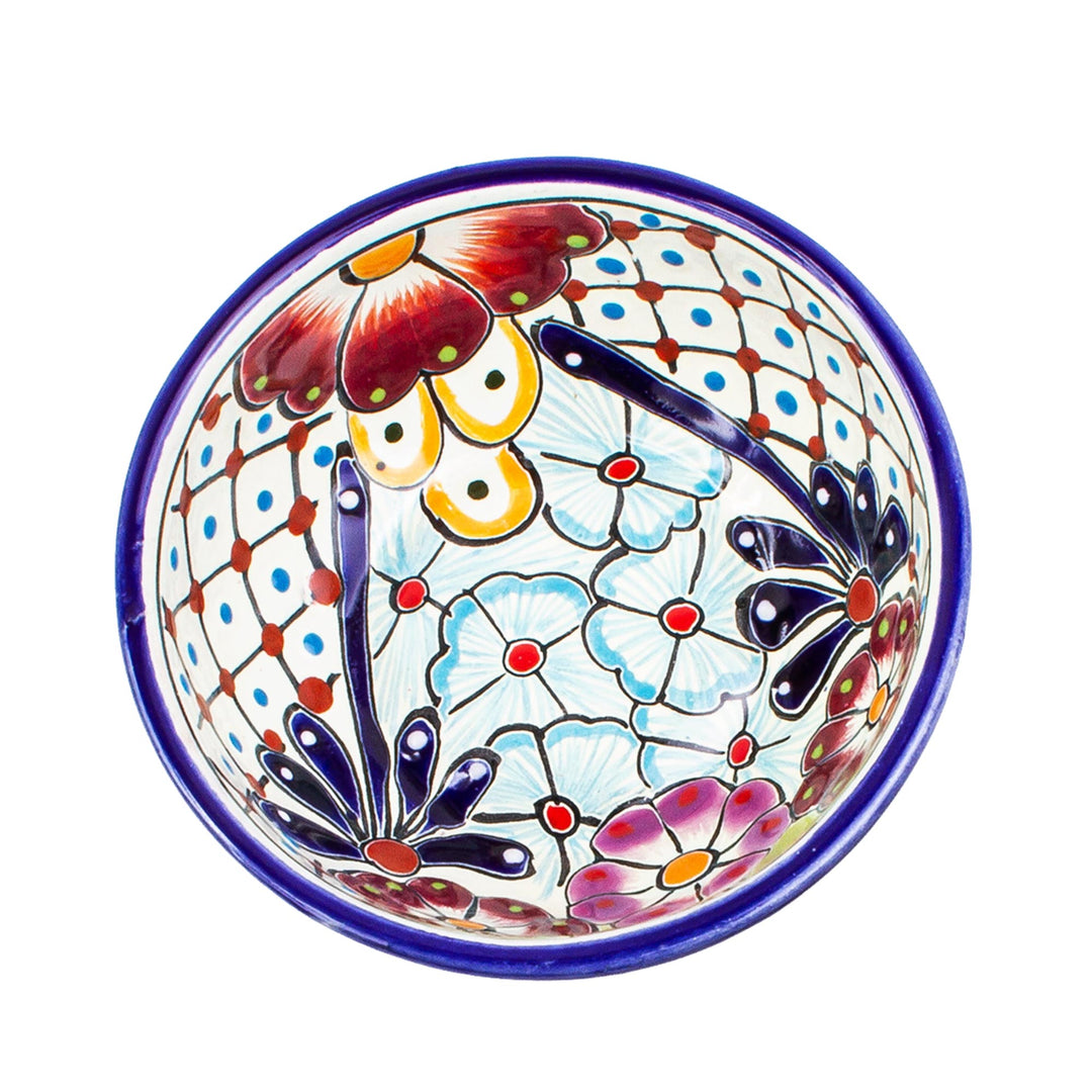 Floral Hand Painted Bowls (Pair) - Colors of Mexico