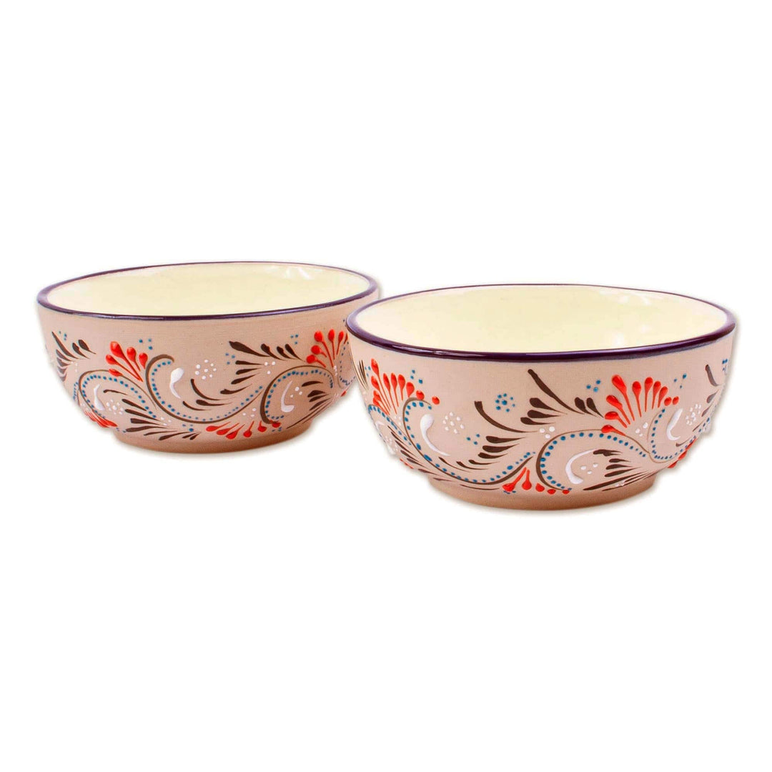Hand Painted Soup or Cereal Bowls (Pair) - Colibri