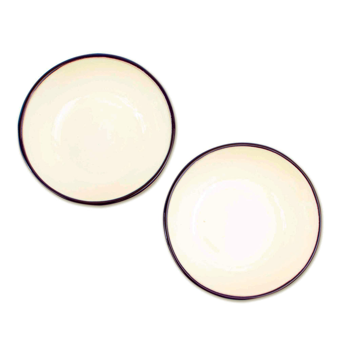 Hand Painted Soup or Cereal Bowls (Pair) - Colibri