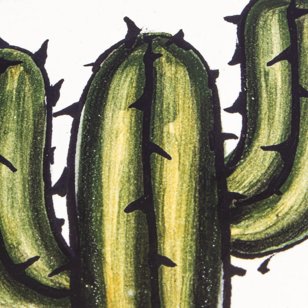 Hand Painted Cactus Napkin Holder - Saguaro
