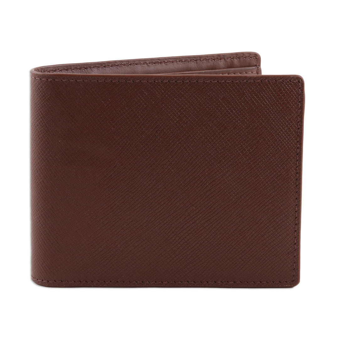 Hand Crafted Men's Brown Leather Wallet - Versatility