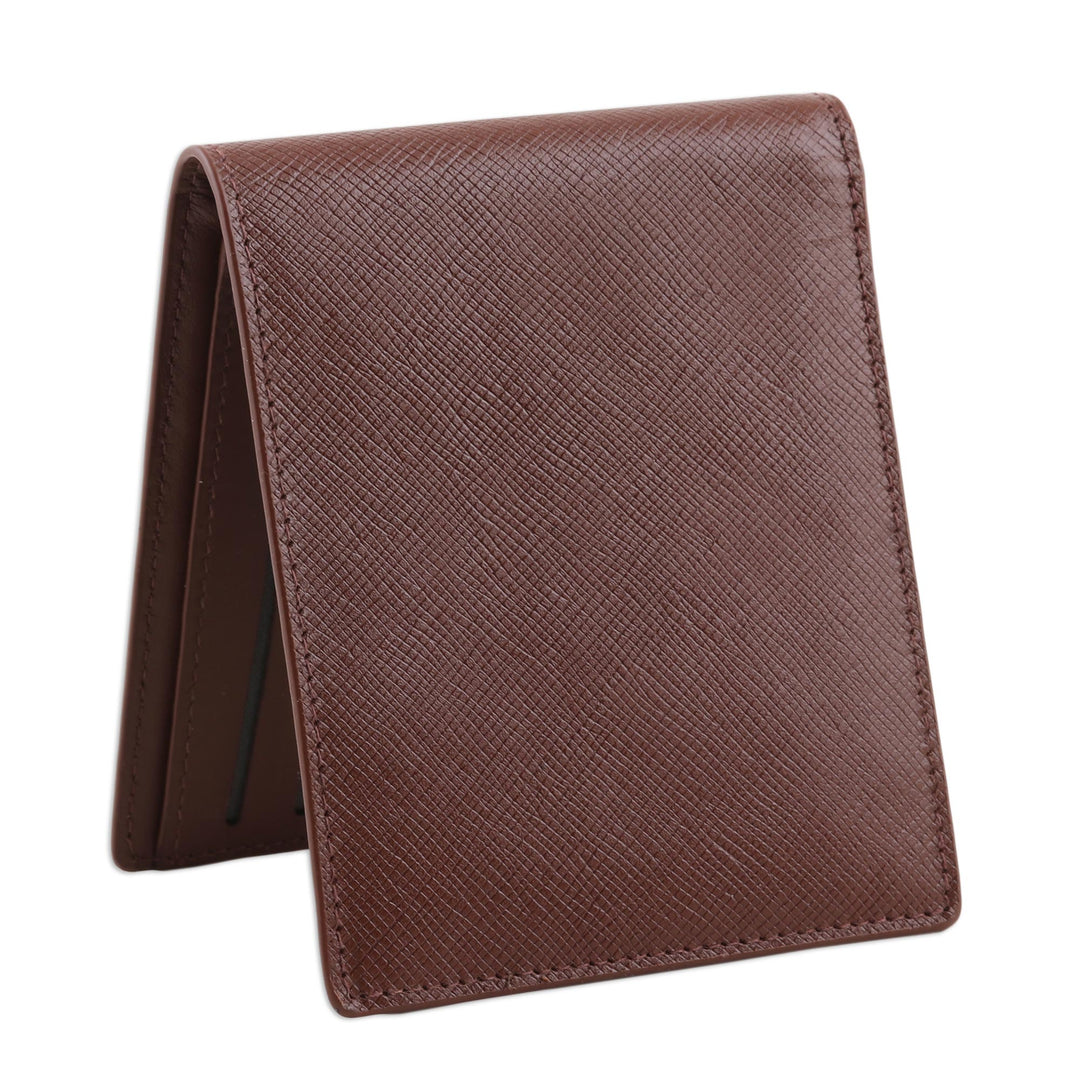 Hand Crafted Men's Brown Leather Wallet - Versatility