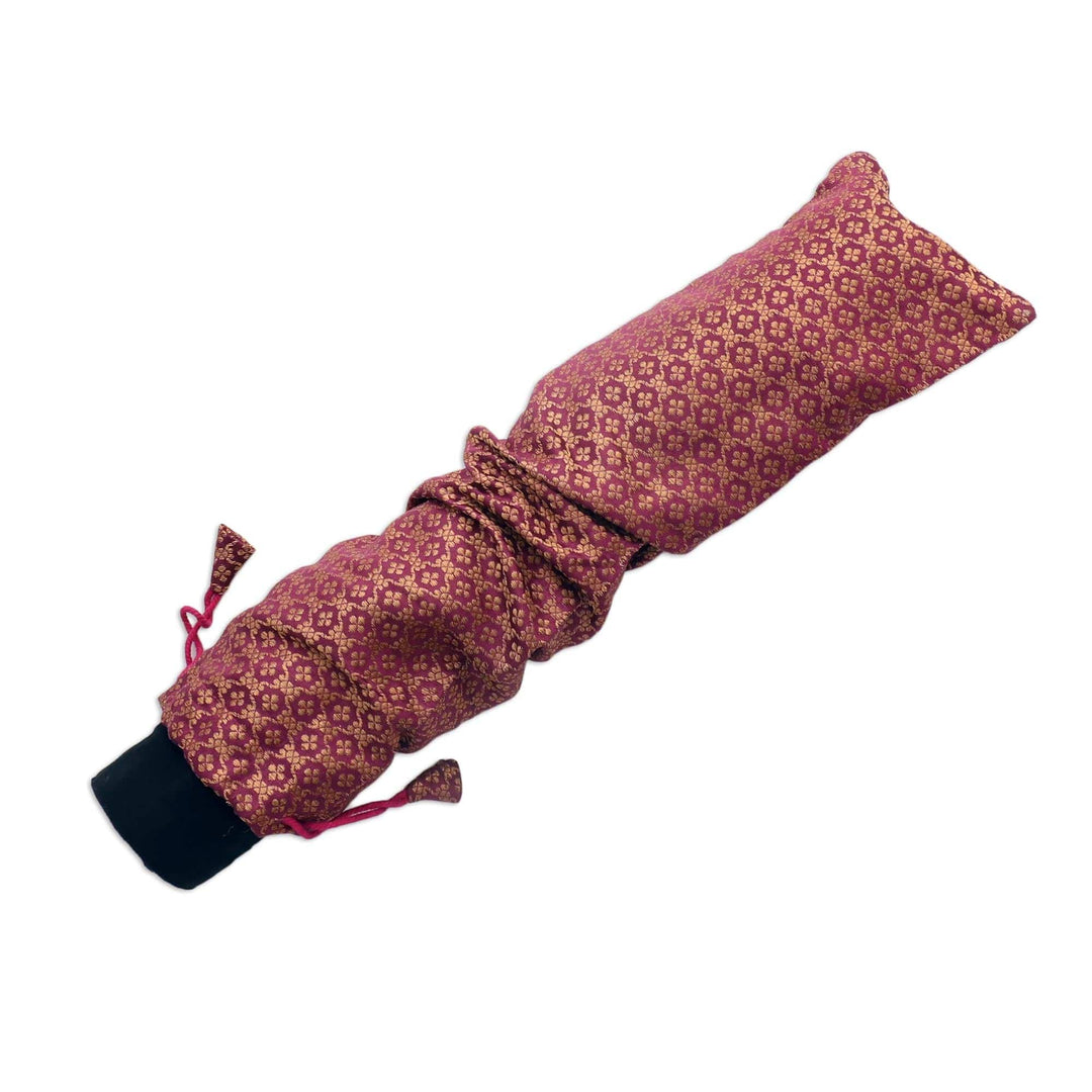 Canvas Travel Backgammon Set - Ganga Garden in Pink