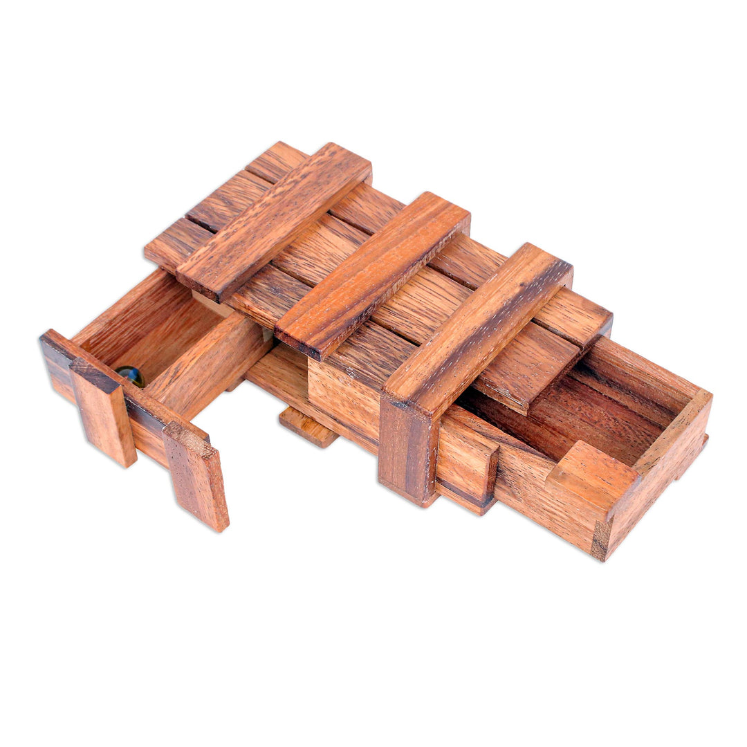 Hand Made Raintree Wood Puzzle Game - Double Magic