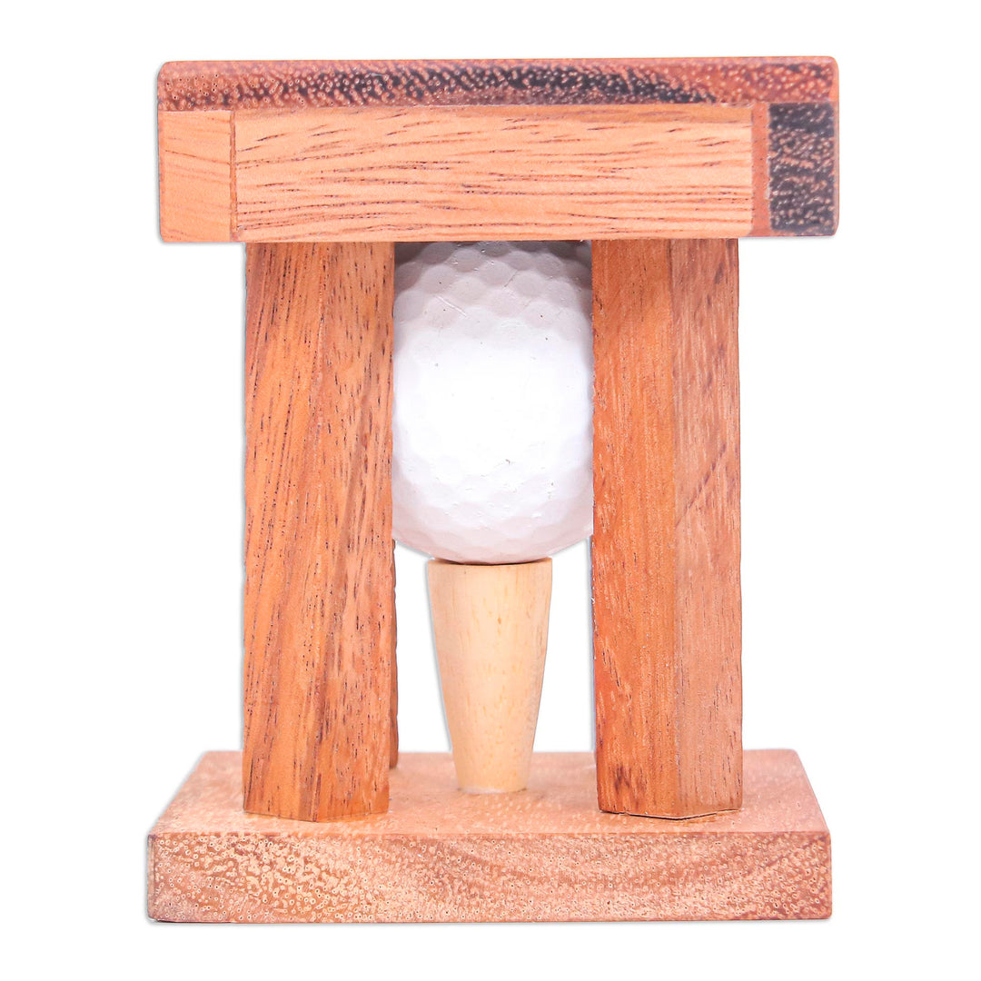 Raintree Wood and Golf Ball Puzzle - Golfing Off the Green