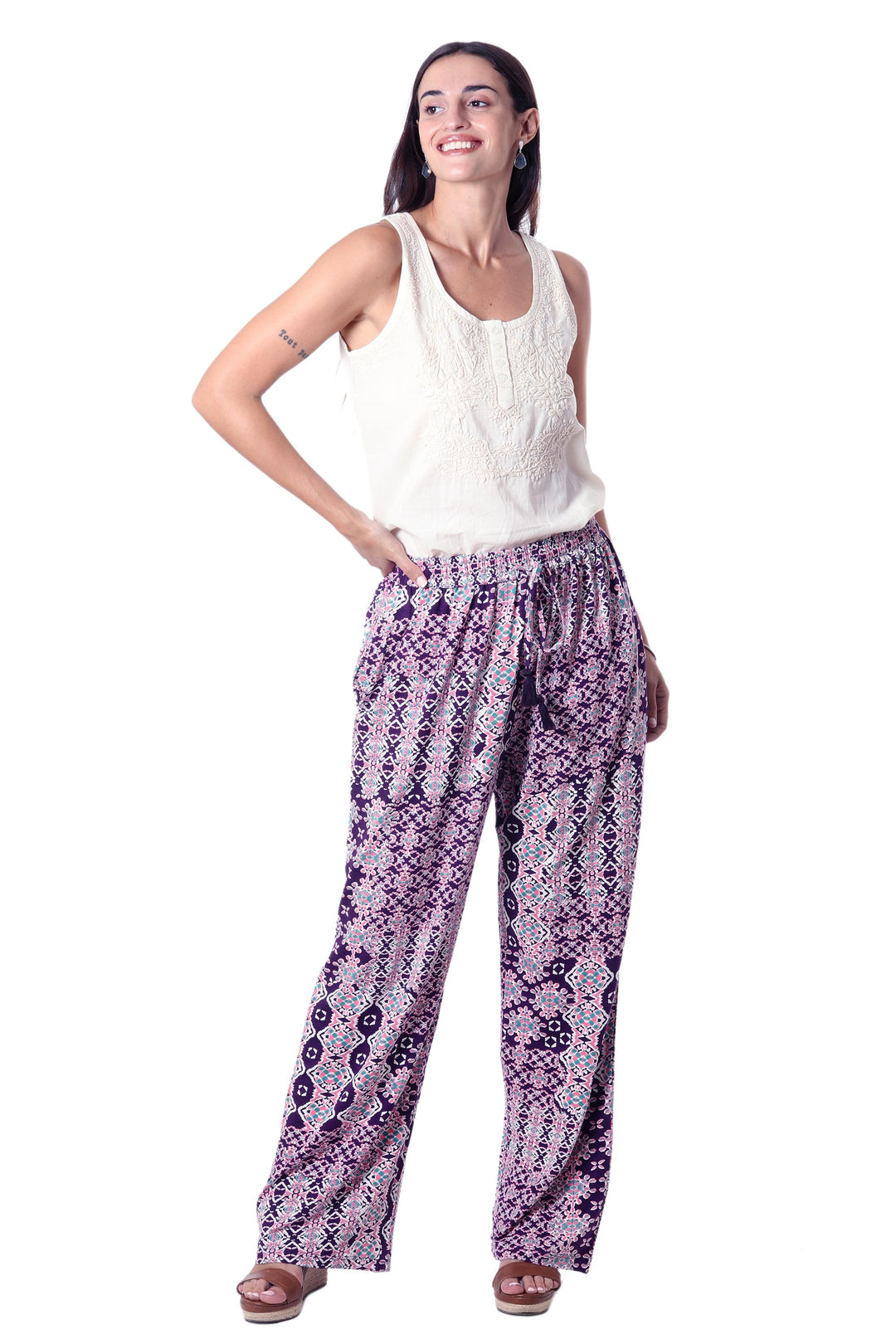 Meena Bazaar in Purple