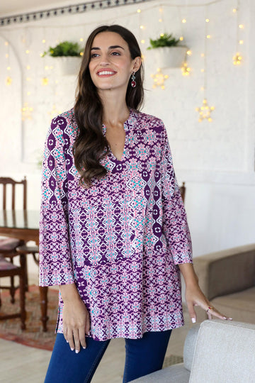Meena Bazaar in Purple