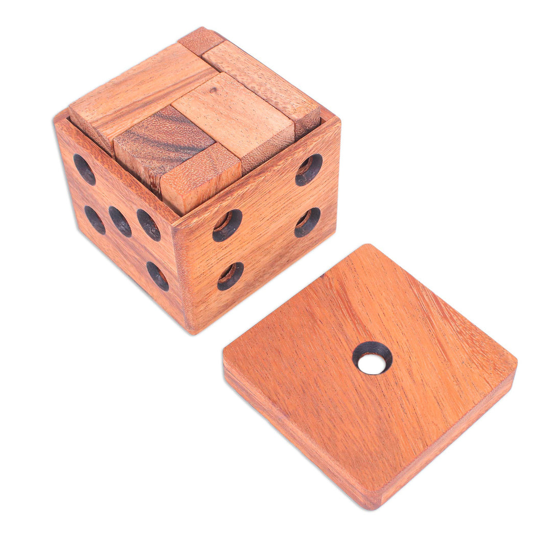 Handmade Raintree Wood Puzzle - Undone Cube