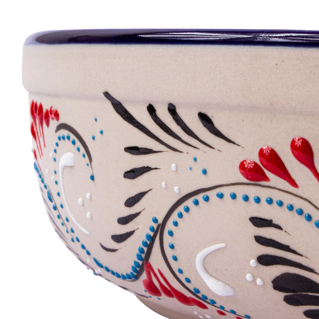Hand Painted Hummingbird Serving Bowl - Colibri