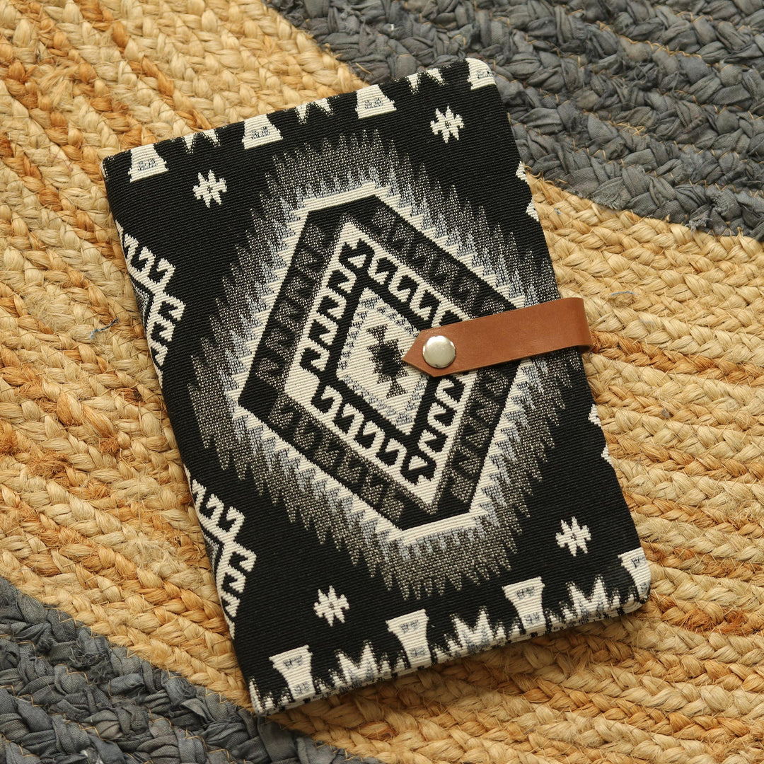 Woven Cotton Journal with Handmade Paper - Solo Afternoon