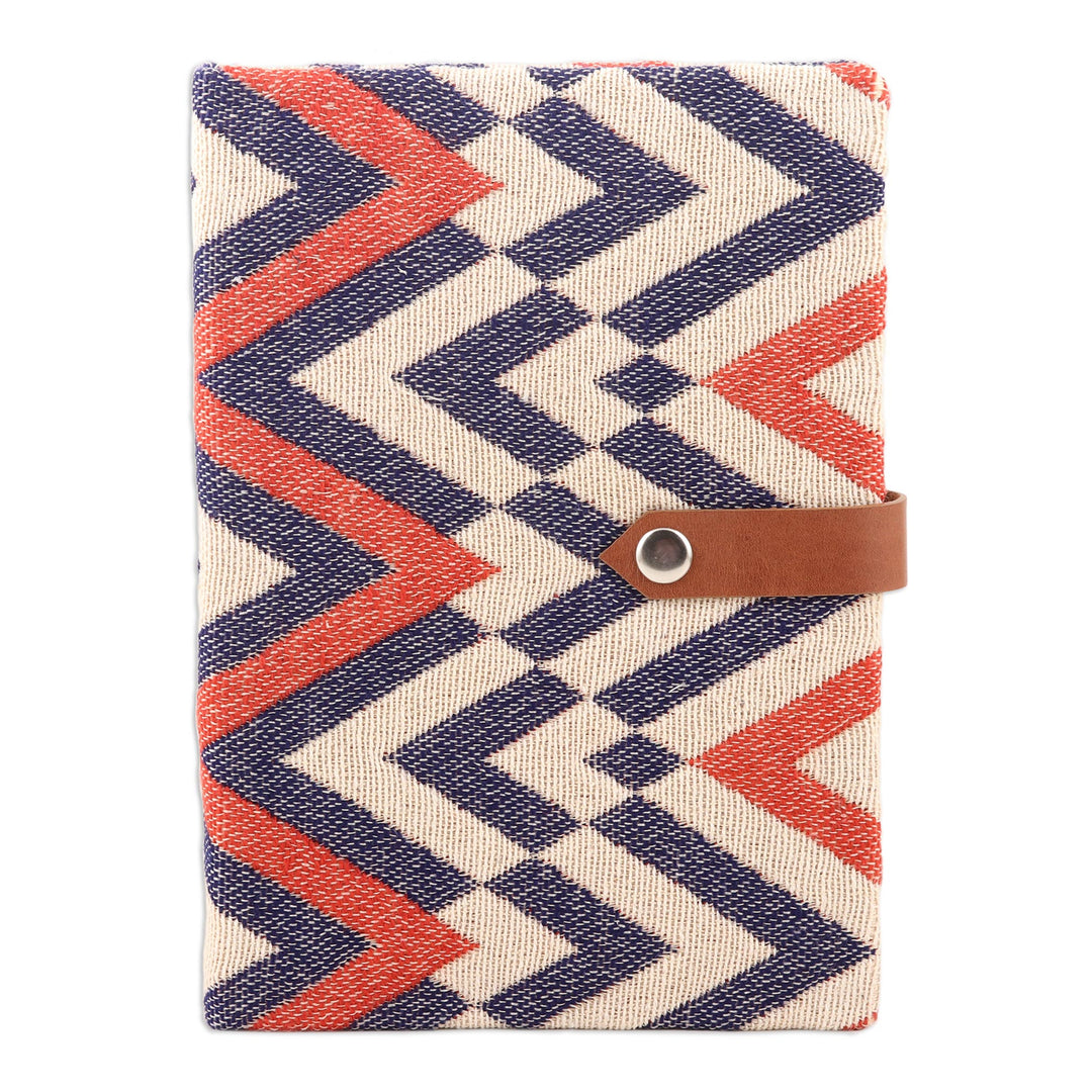 Cotton and Leather Journal with Handmade Paper - High-Rise