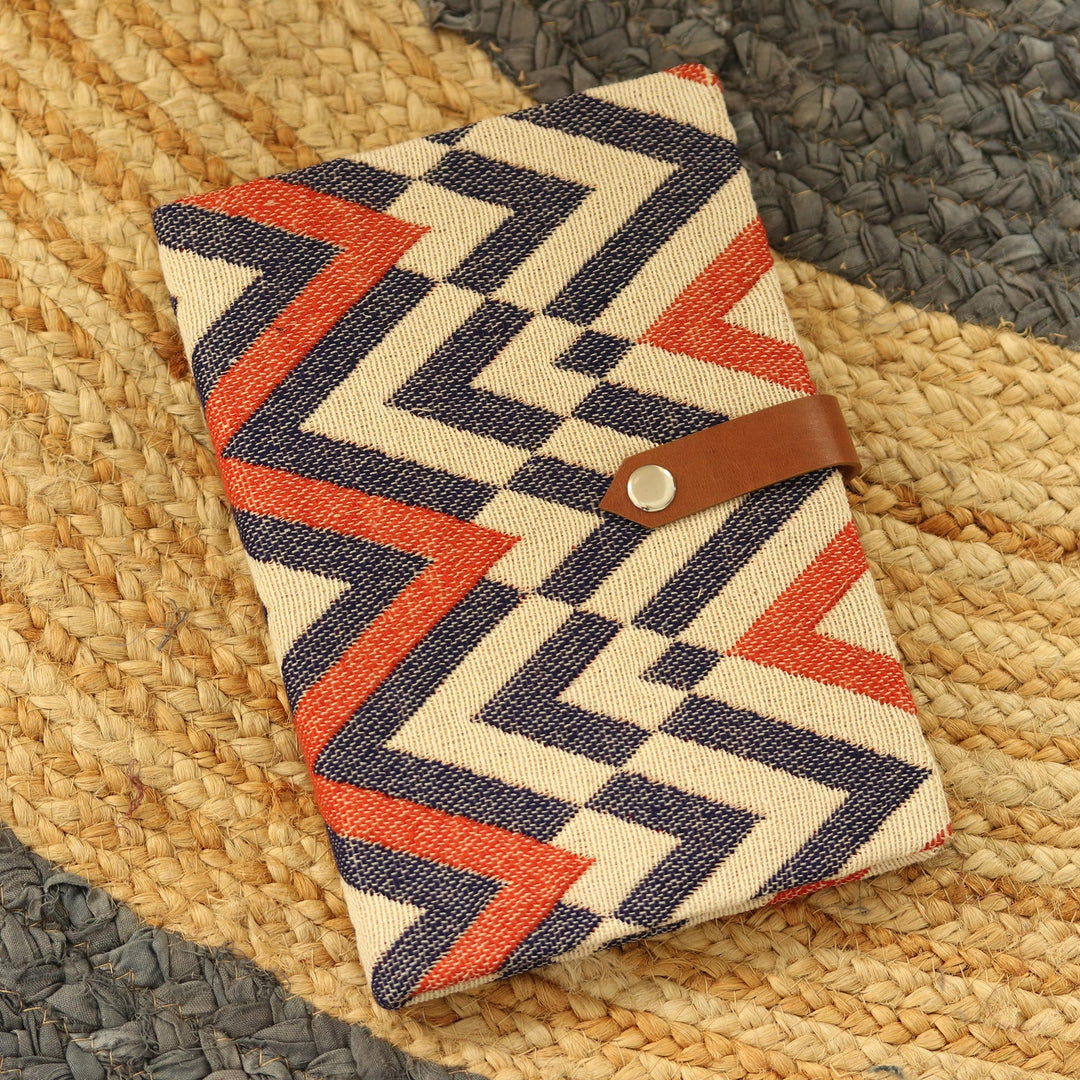 Cotton and Leather Journal with Handmade Paper - High-Rise