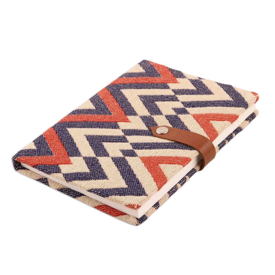 Cotton and Leather Journal with Handmade Paper - High-Rise