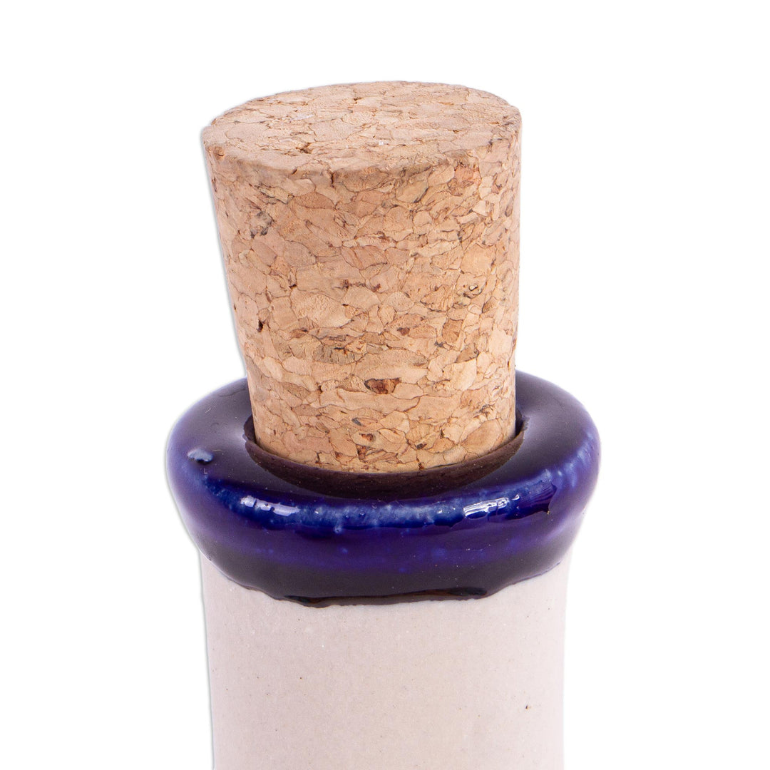 Talavera Style Tequila Decanter in Floral Design from Mexico - Floral Spirits