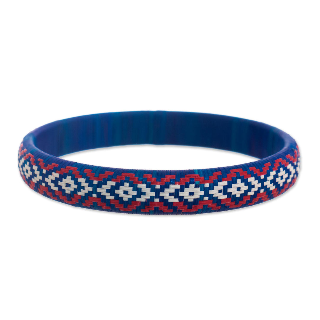 Handwoven Bangle Bracelet from Colombia - Radiant Energy