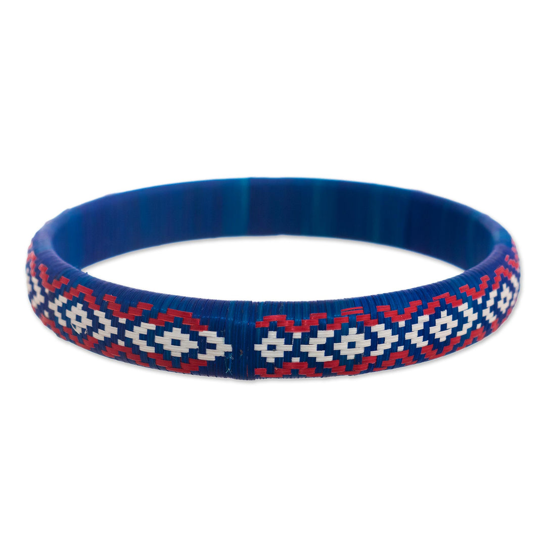 Handwoven Bangle Bracelet from Colombia - Radiant Energy