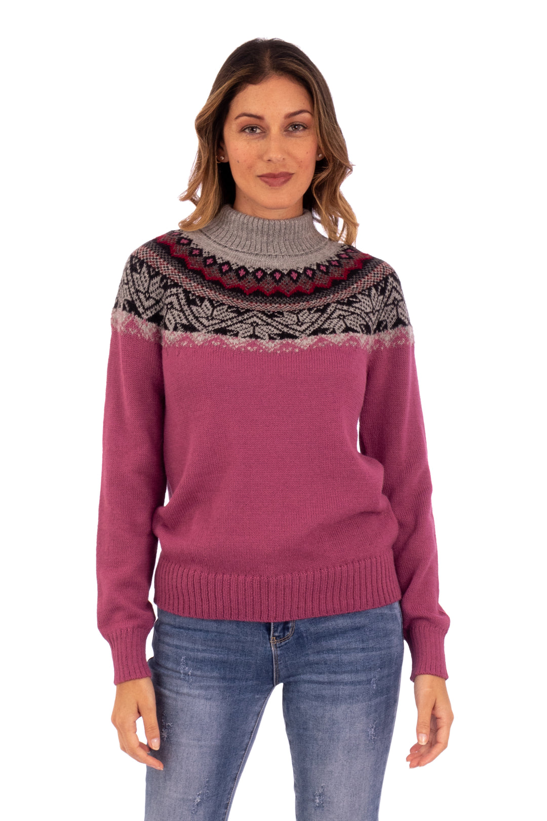 Mountain Snowflakes in Rose