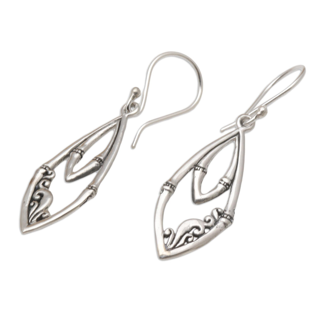 Hand Crafted Sterling Silver Dangle Earrings - Stylish Woman