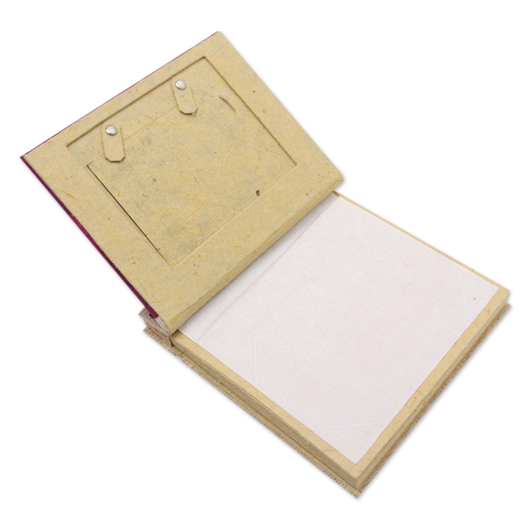 Pink Natural Fiber Leaf-Motif Photo Album - Autumn Spirit in Pink