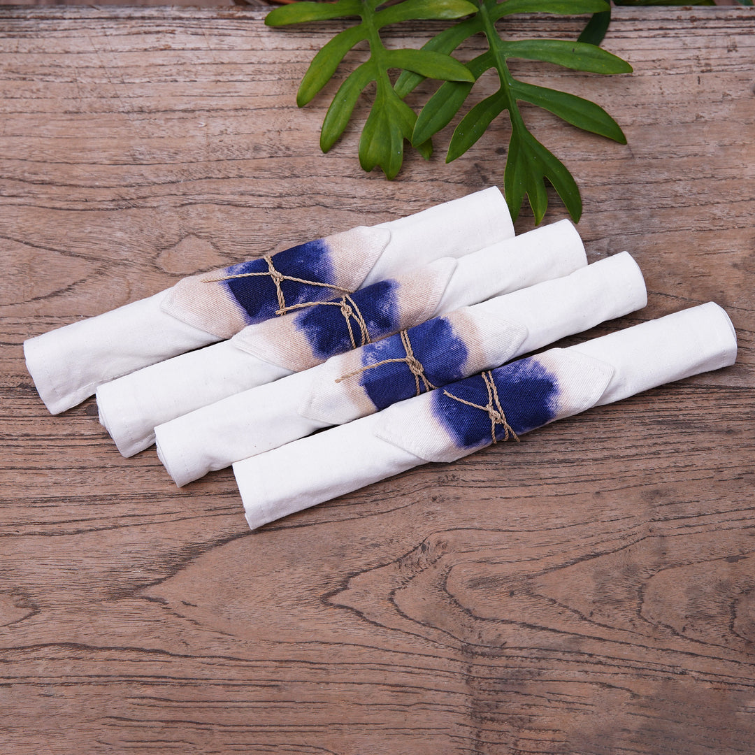 Hand Crafted Placemats and Coasters (Set for 4) - Indigo River