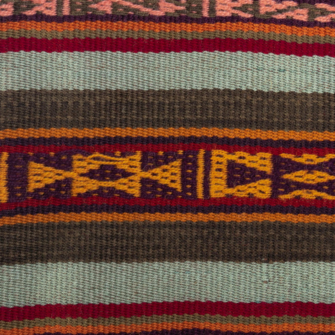 Handmade Alpaca Shoulder Bag - Cusco Crimson
