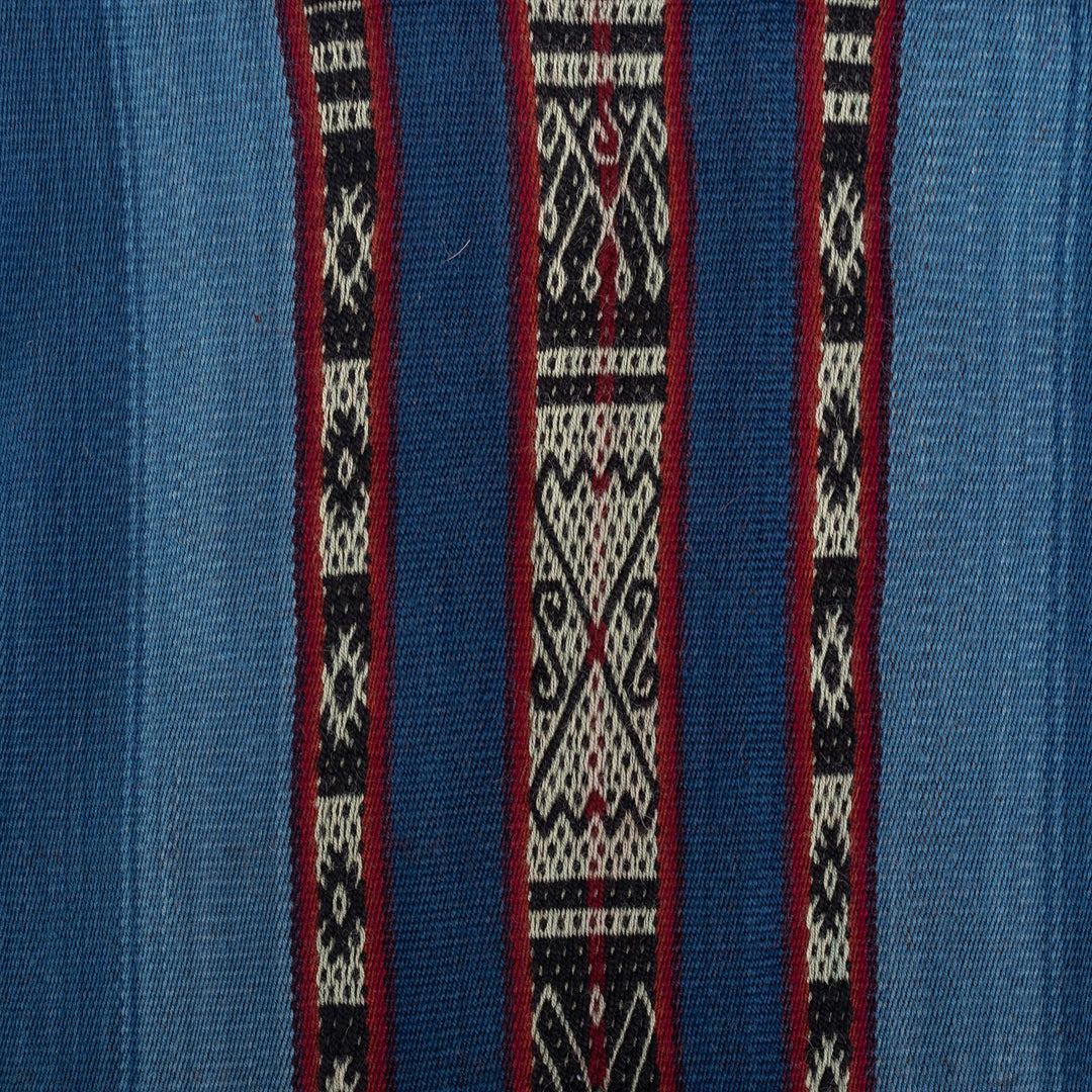Tasseled Blue Alpaca Shoulder Bag - Soulful Spirit