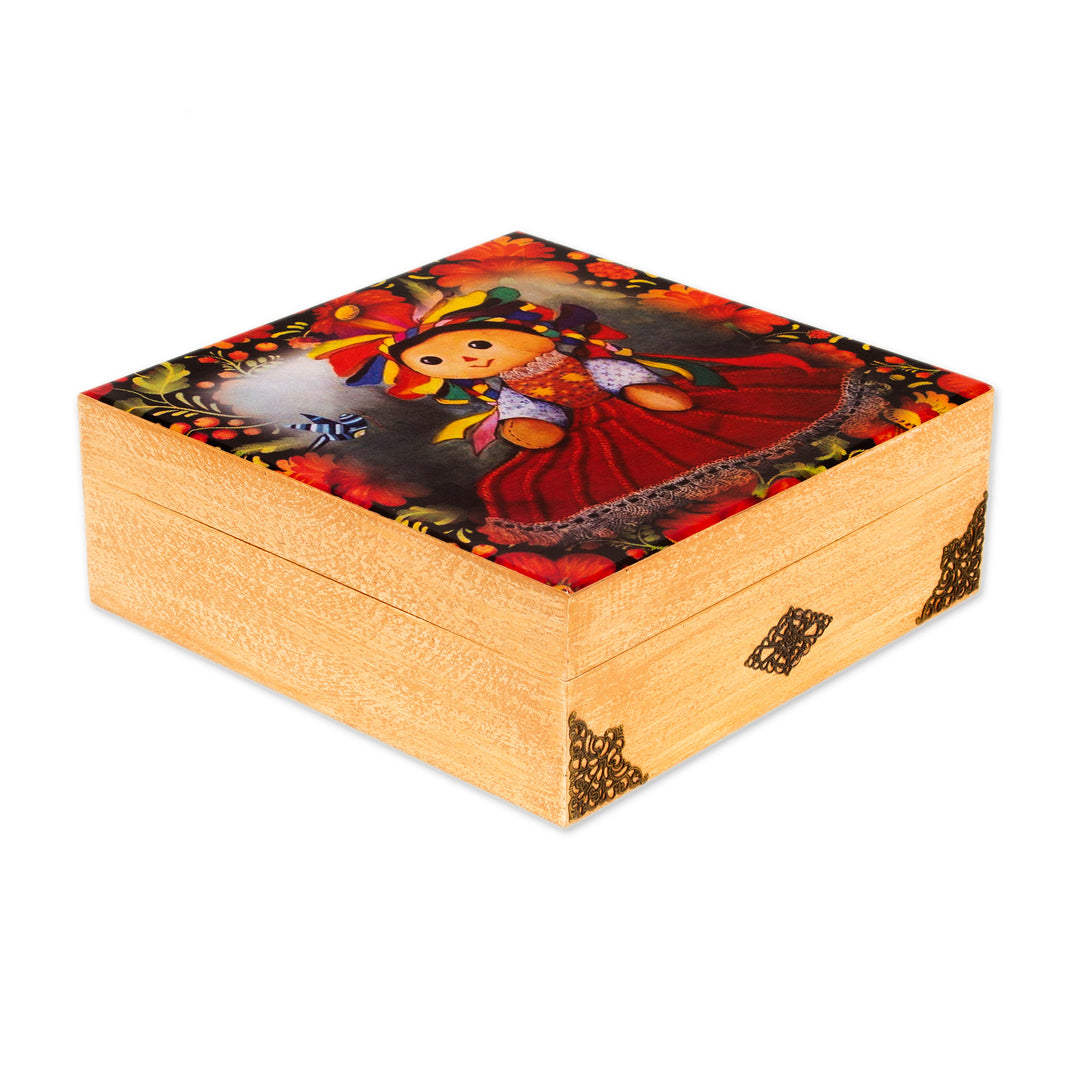 Oaxacan Motif Decoupage Jewelry Box - My Maria