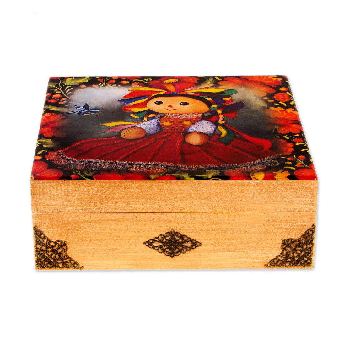 Oaxacan Motif Decoupage Jewelry Box - My Maria