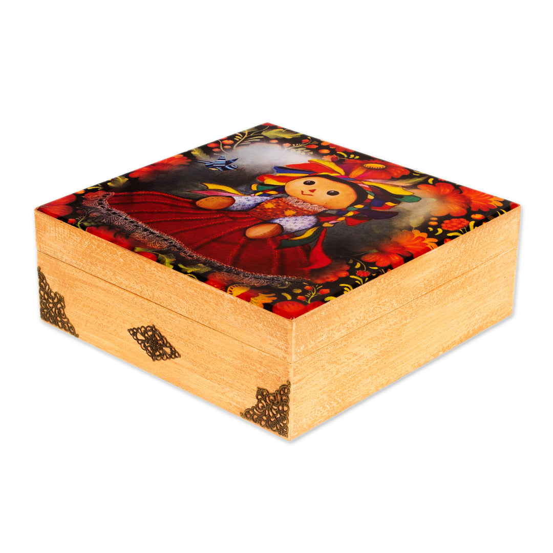 Oaxacan Motif Decoupage Jewelry Box - My Maria