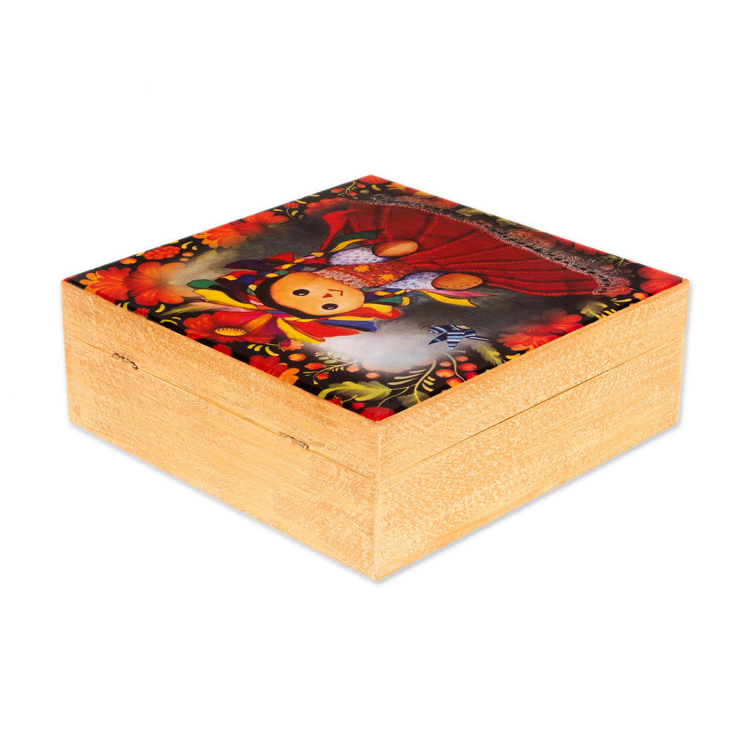 Oaxacan Motif Decoupage Jewelry Box - My Maria
