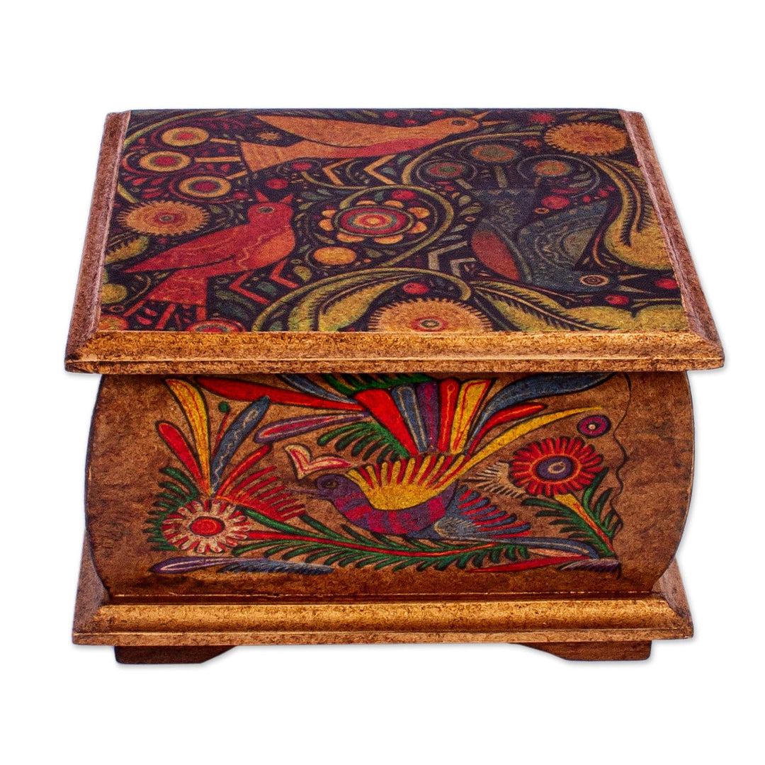 Hand Crafted Decorative Decoupage Box - Birds of Tonala