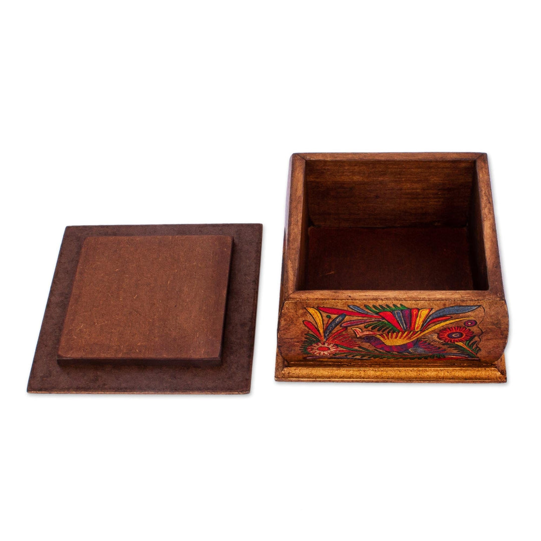 Hand Crafted Decorative Decoupage Box - Birds of Tonala