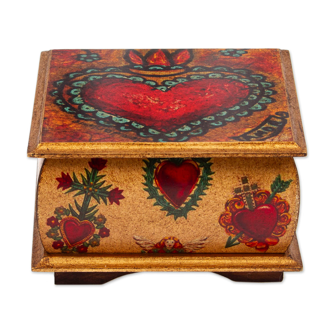 Sacred Heart Motif Decorative Box - Tonala Sacred Heart