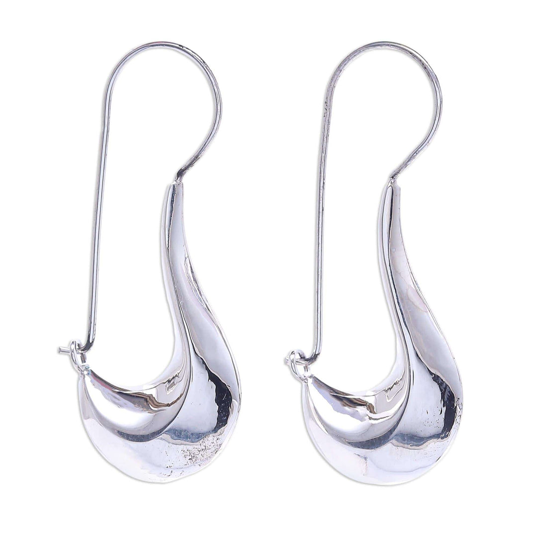 Hand Crafted Sterling Silver Drop Earrings - Rise and Shine