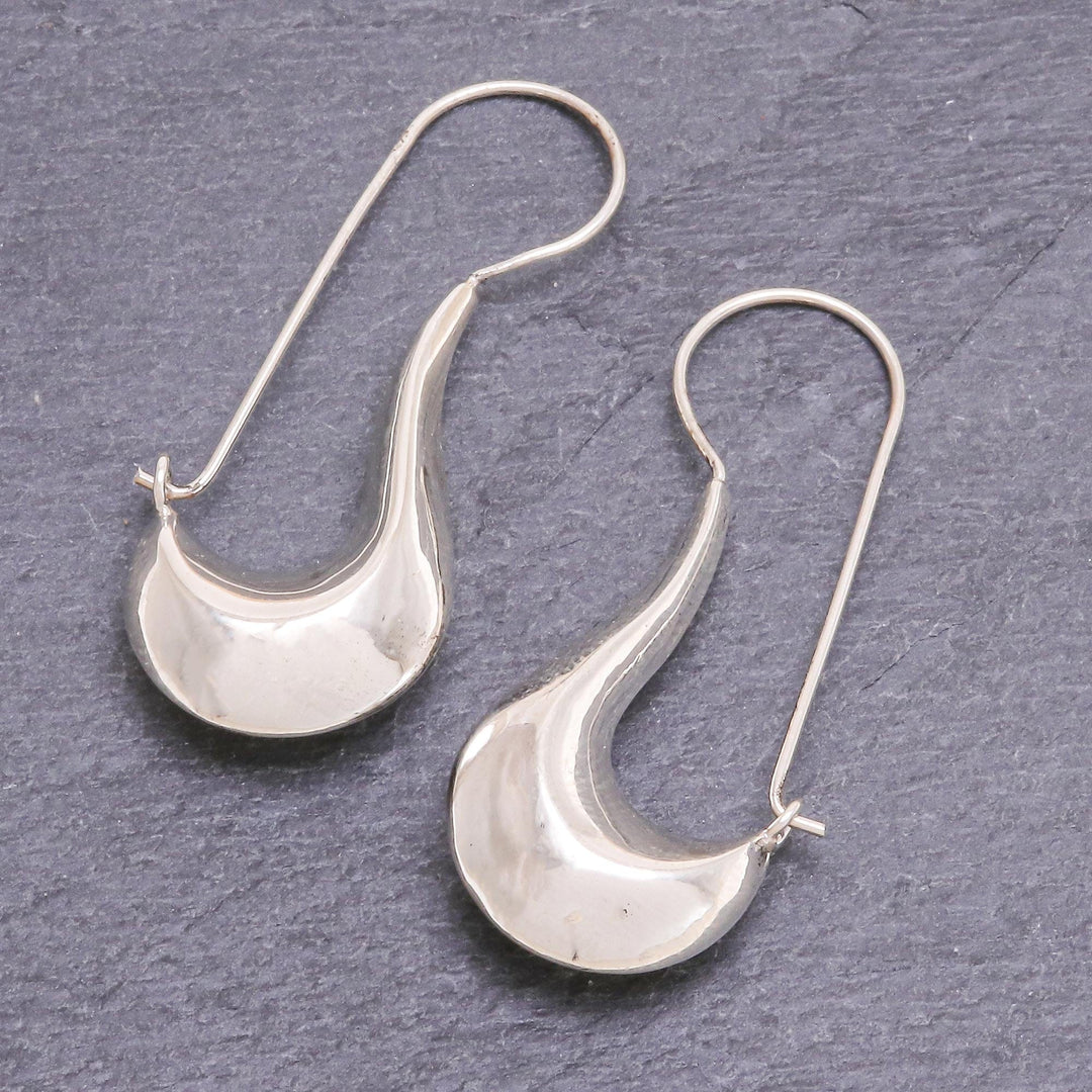 Hand Crafted Sterling Silver Drop Earrings - Rise and Shine