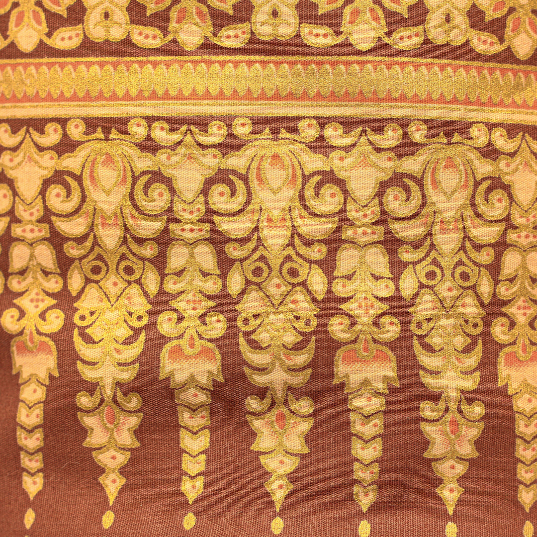 Thai Floral-Motif Yoga Mat Bag - Healthy Life