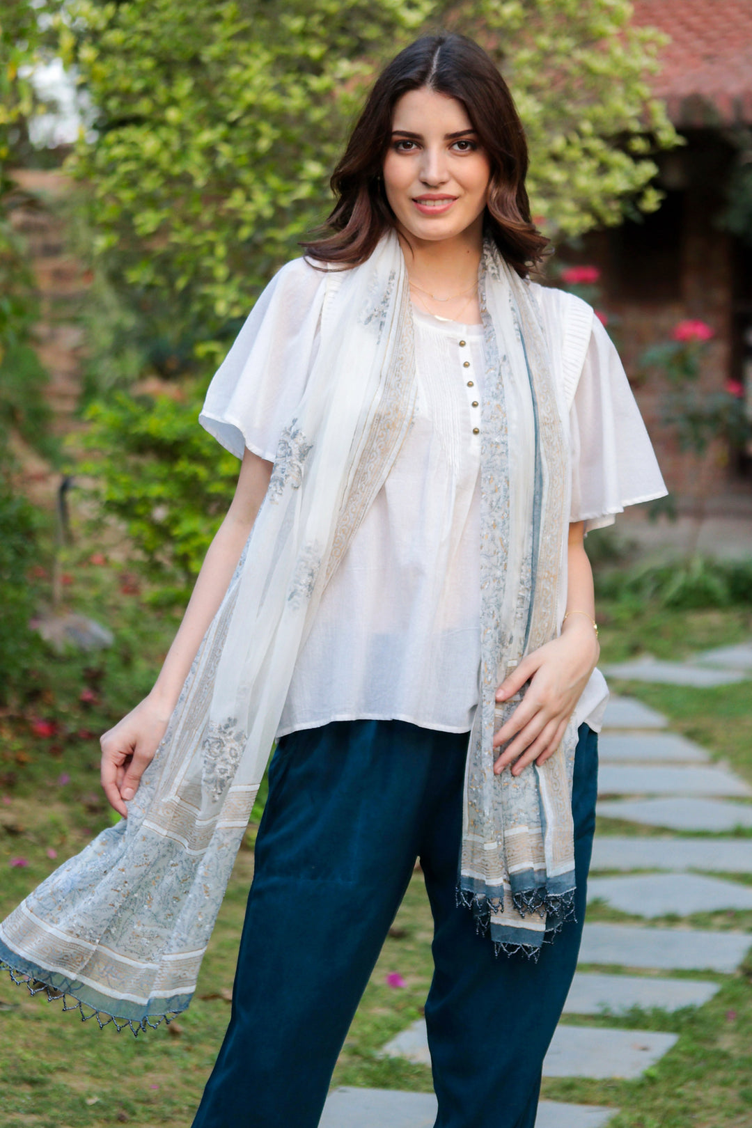 Grey Paisley