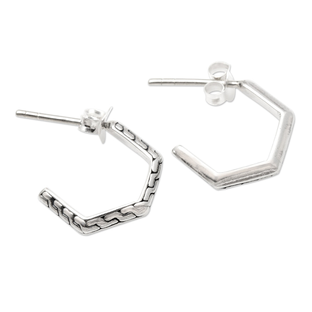 Hand Made Sterling Silver Drop Earrings - Harmony in Silver