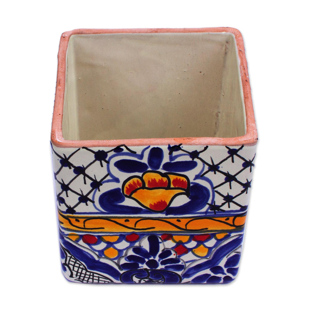 Hand-Painted Tissue Box Cover - Hacienda Colors