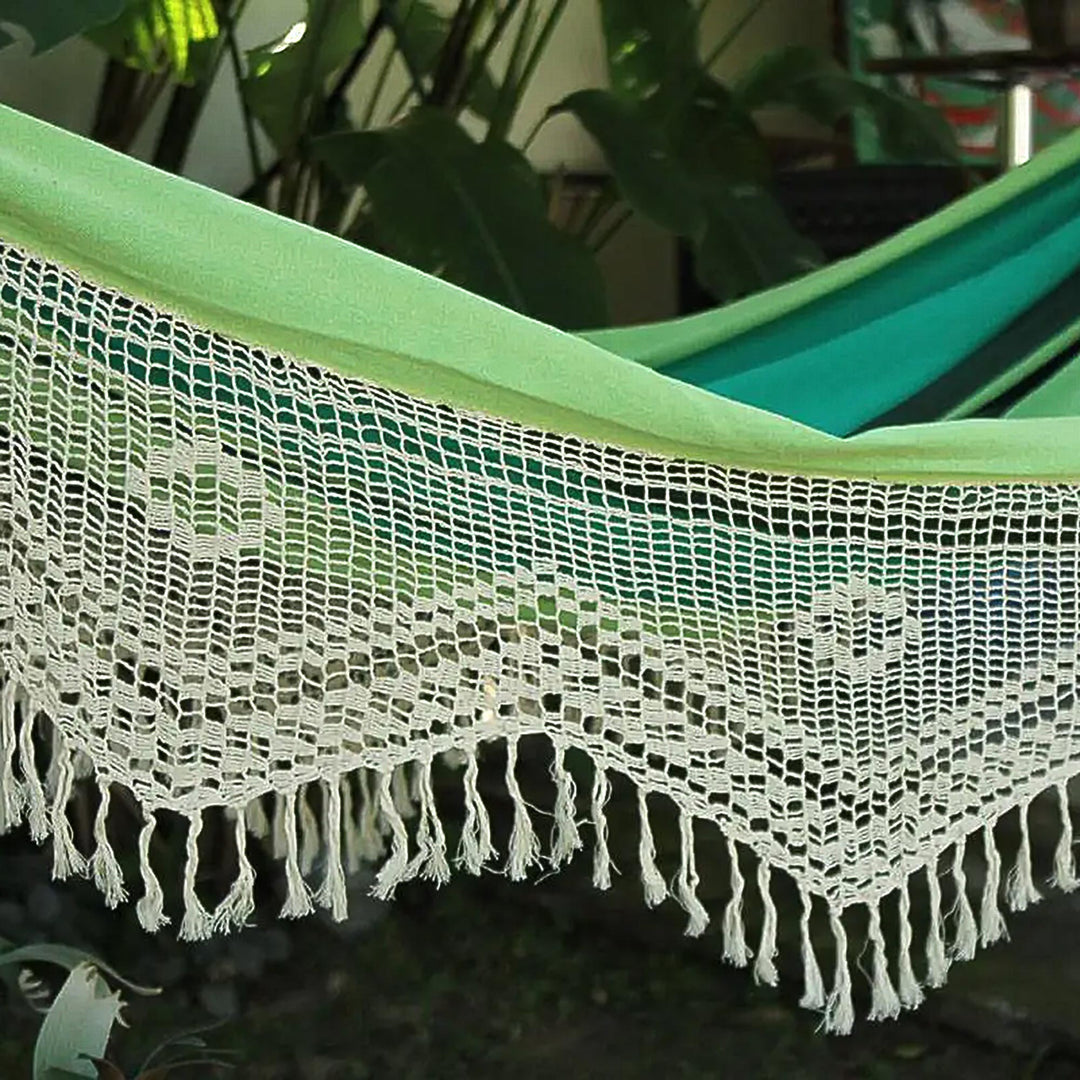 Striped Cotton Hammock (Single) - Peaceful