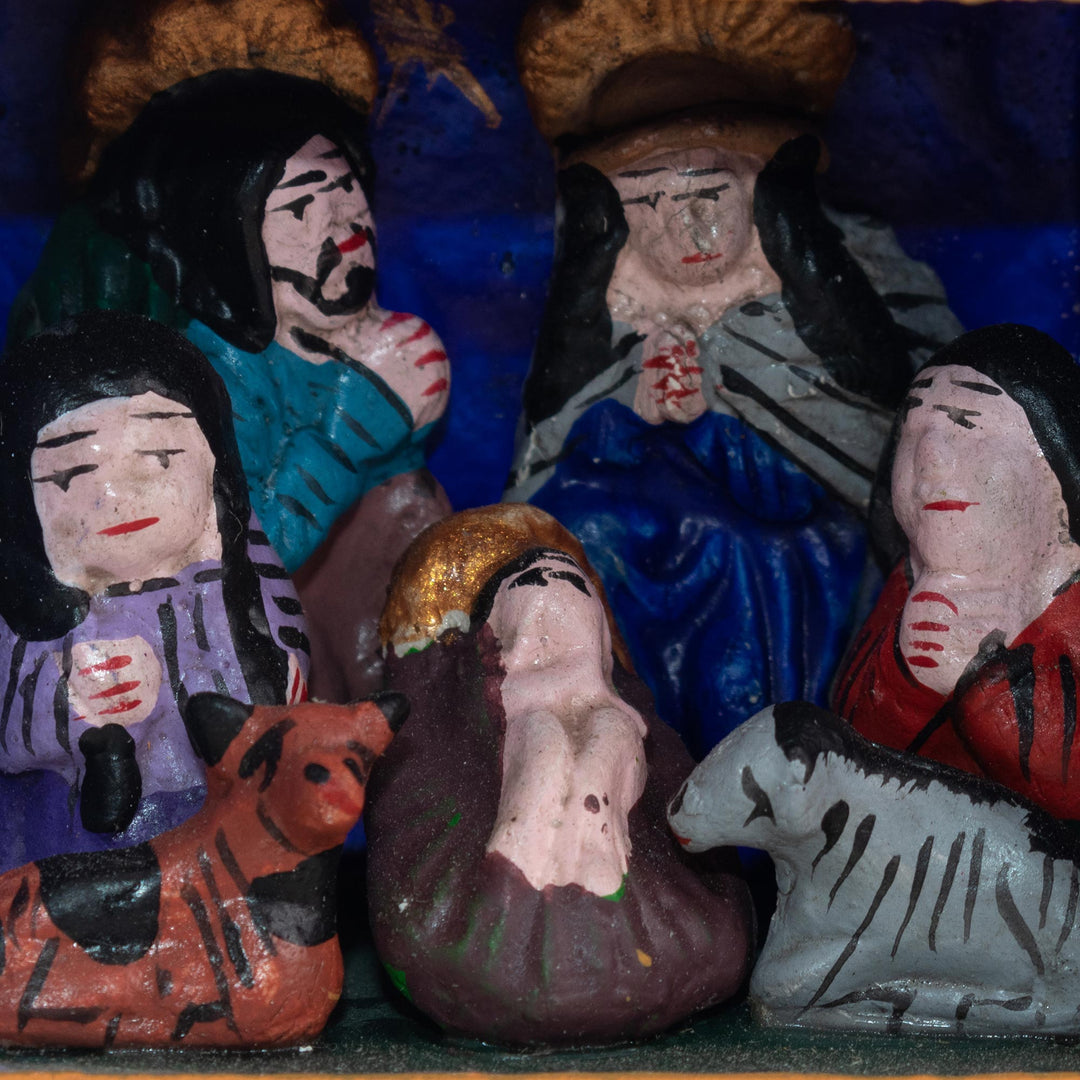 Hand-Painted Retablo Nativity Ornaments (Set of 4) - Celebrating the Season