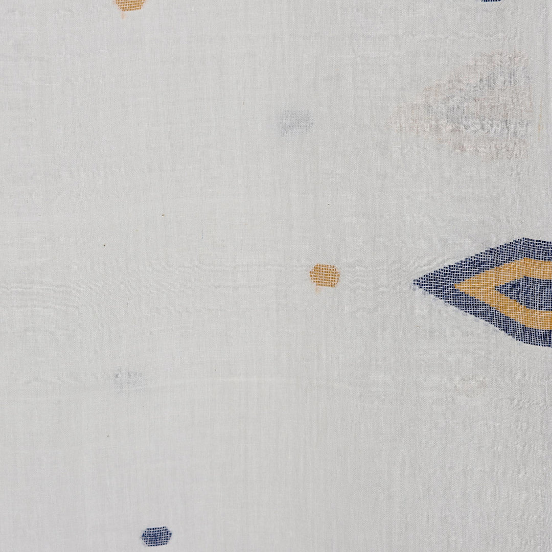 Hand Made Cotton Muslin and Silk Shawl - Rustic Touch