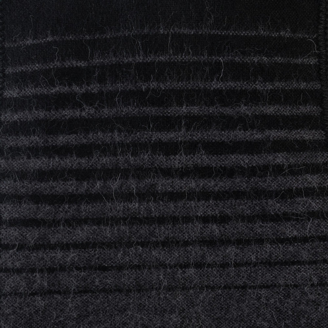 Striped Grey and Black Unisex Scarf - Sleek Stripes