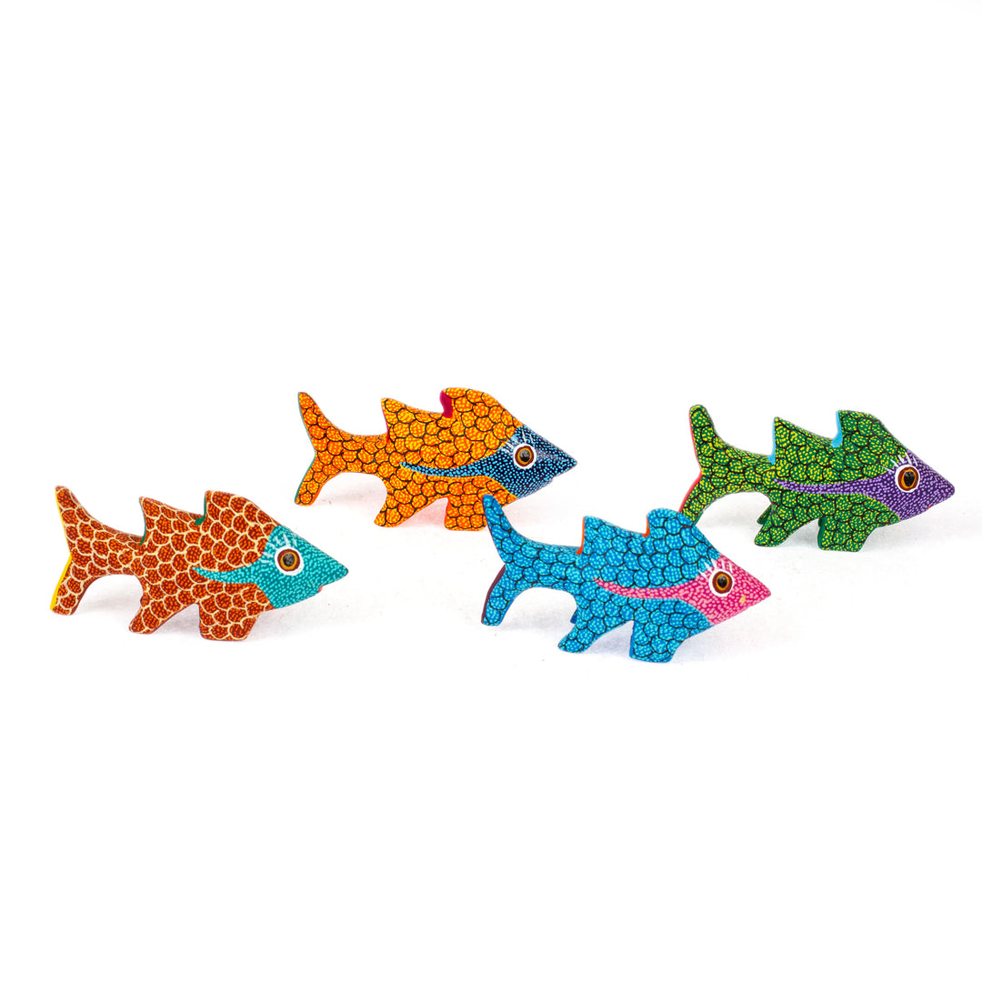 Hand Painted Fish Alebrije Ornaments (Set of 4) - Walking Fish