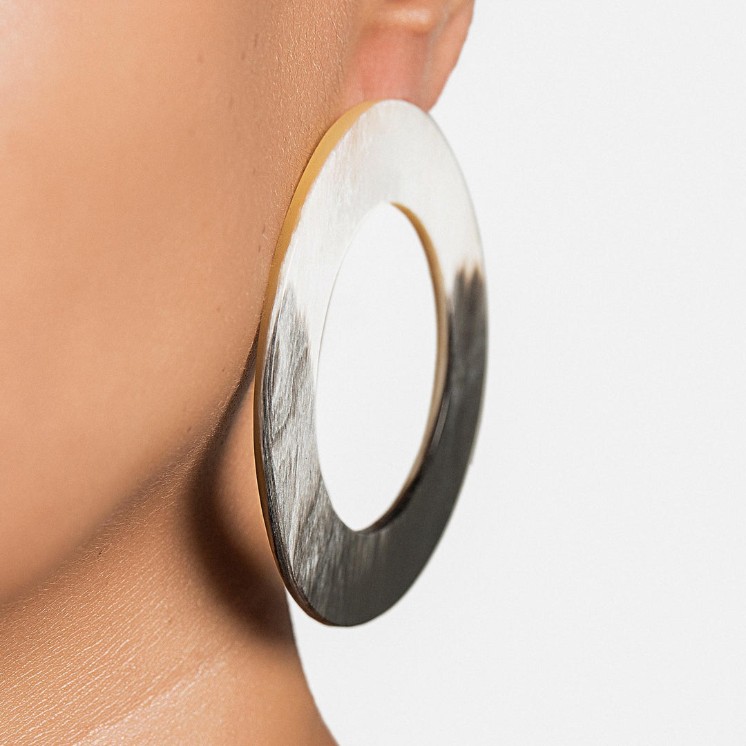 Natural Horn Drop Earrings - Bianka
