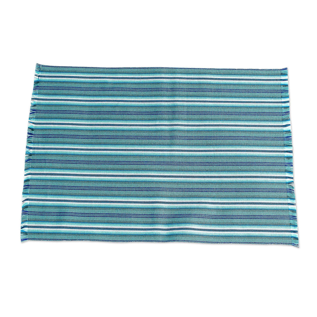 Blue Table Linen Set (Set for 6) - Tecpan Tradition
