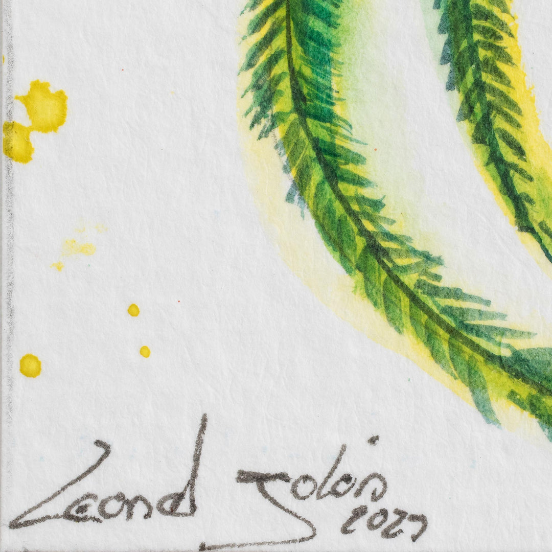 Original Quetzal Watercolor Painting - Precious Quetzal