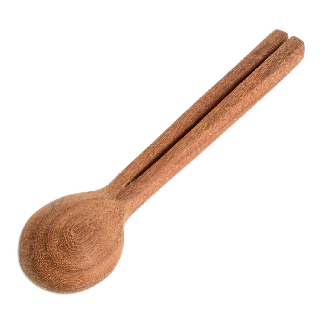 Hand Carved Wood Serving Spoon - Memorable Meal